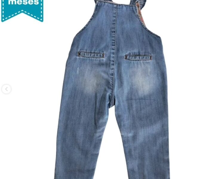 Overol de jean azul de Zara