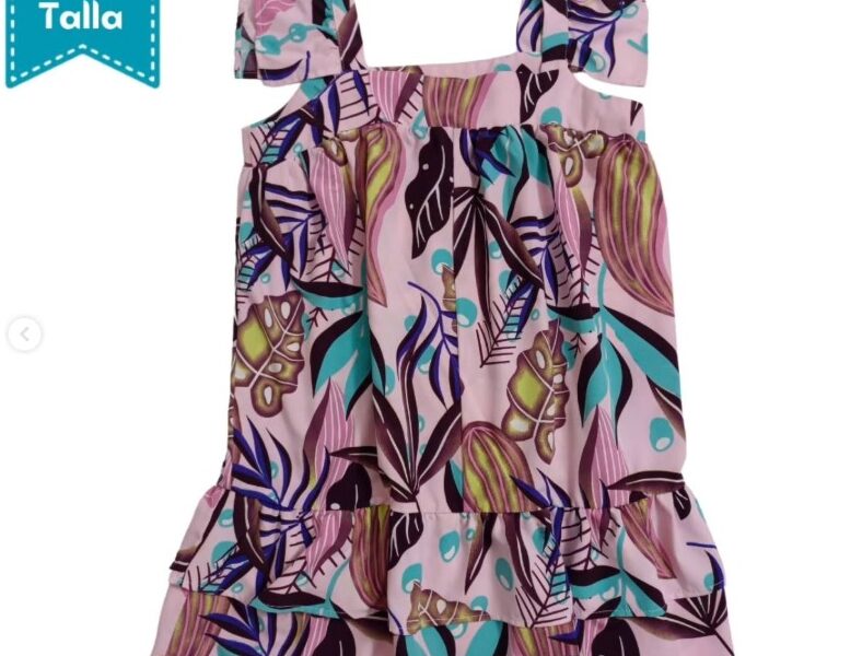 Vestido estampado de niña