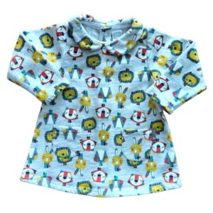 Conjunto para bebé de dos piezas de camiseta y buzo estampado