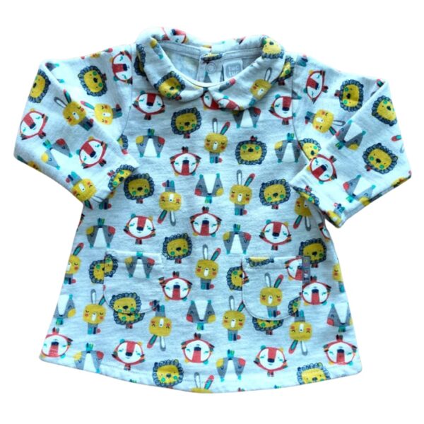 Conjunto para bebé de dos piezas de camiseta y buzo estampado