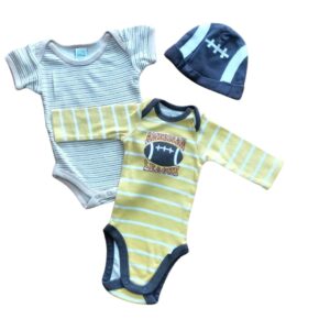 Combo de body para recién nacido de manga larga y manga corta