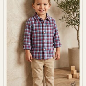 Camisa de cuadros para niño
