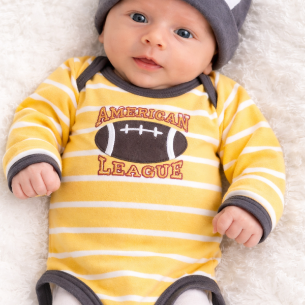 Combo de body para recién nacido de manga larga y manga corta