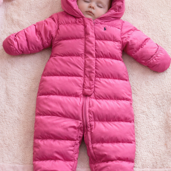 Sleeping enterizo para bebé color fucsia