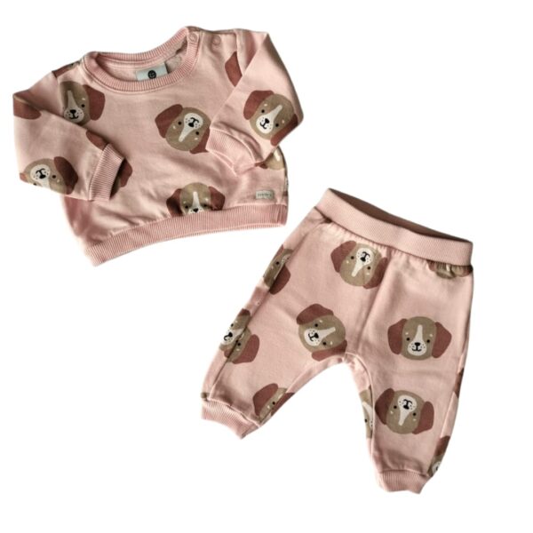 Conjunto 2 piezas sudadera de perritos marca Off Corss