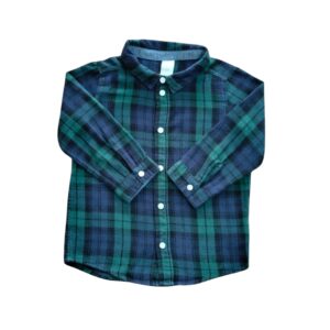 Camisa Manga Larga Carter’s Azul Oscuro para Bebé