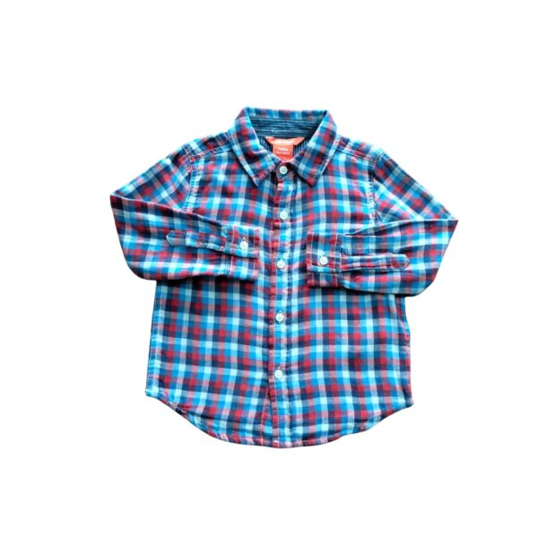 Camisa Joe Fresh a Cuadros Azul, Rojo y Blanco
